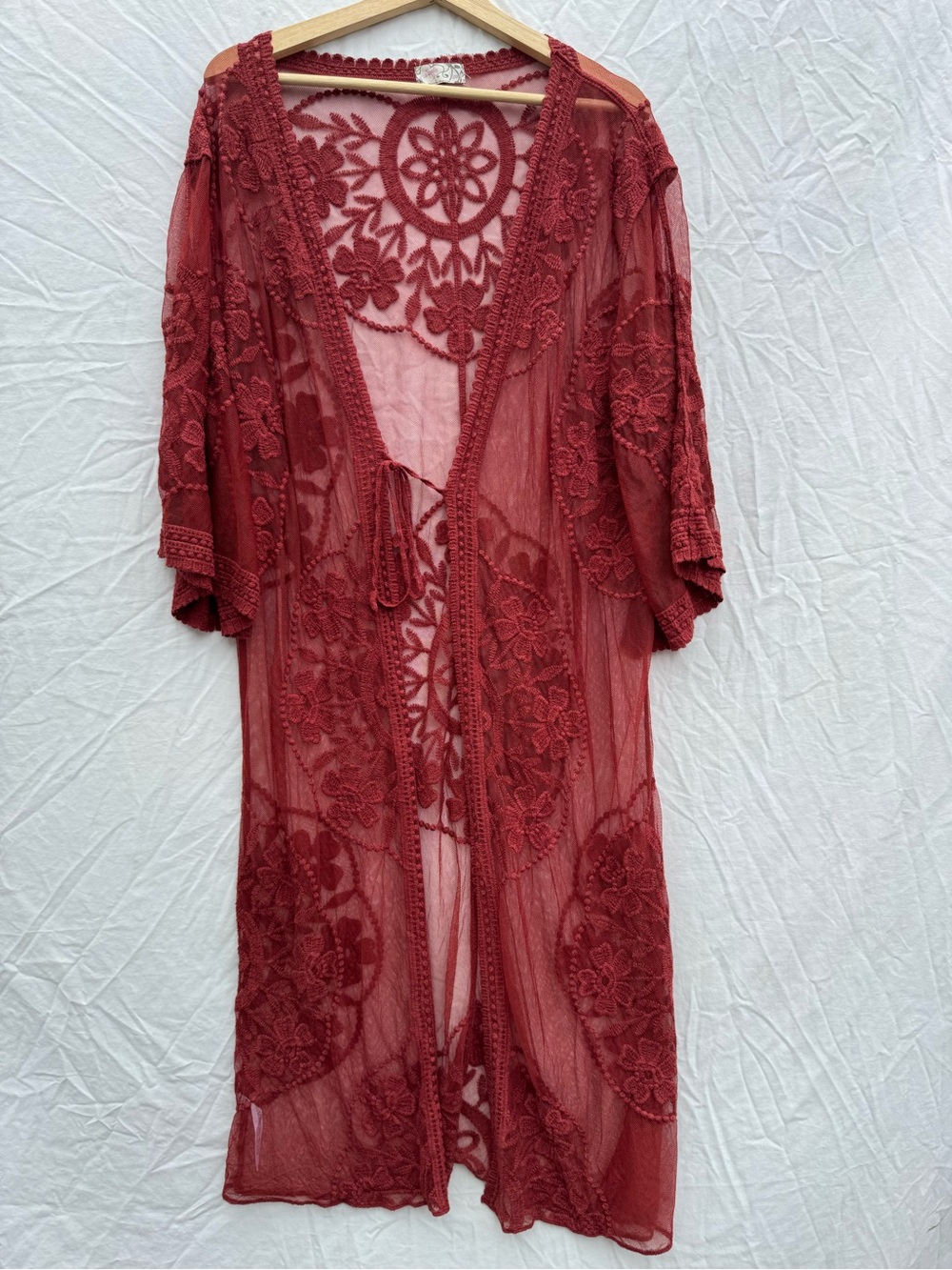Free People Crochet Kimono